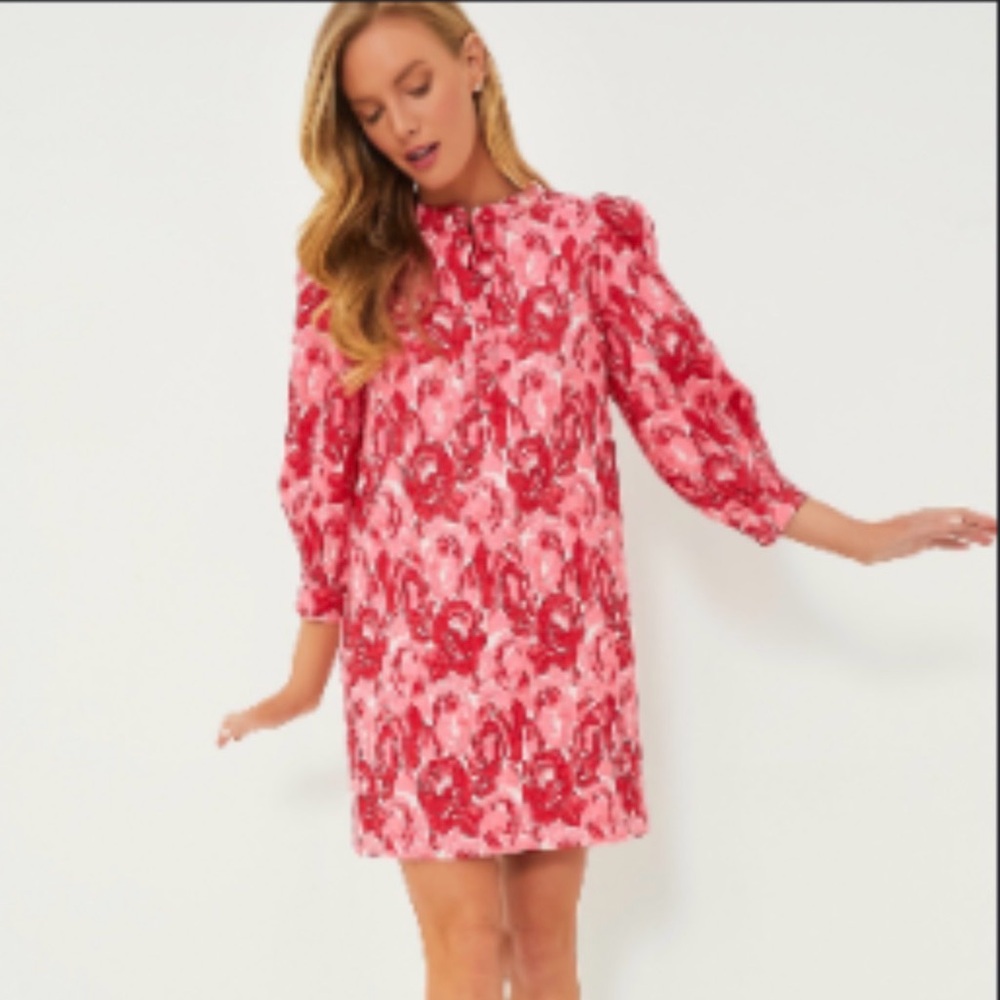 POMANDER PLACE Rose Jacquard Samantha Dress